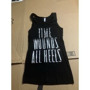 Time Wounds All Heels Tank, Bella Britches & Pumps, Graphic Tank Top, Large Size
